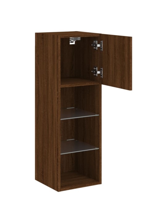 TV skříňky s LED osvětlením 2 ks hnědý dub 30,5 x 30 x 90 cm