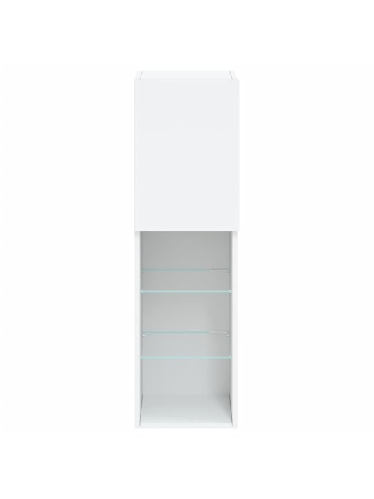 TV skříňka s LED osvětlením bílá 30,5 x 30 x 102 cm