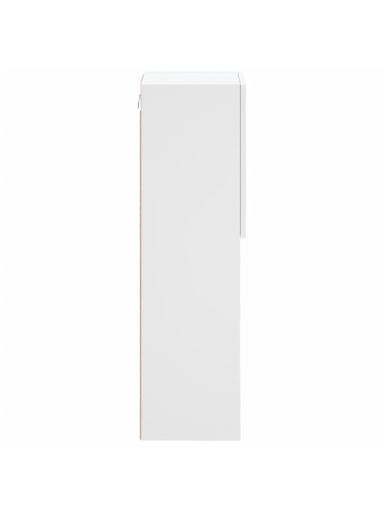 TV skříňka s LED osvětlením bílá 30,5 x 30 x 102 cm