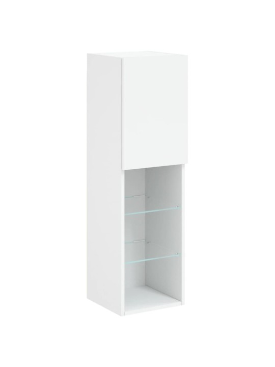 TV skříňky s LED osvětlením 2 ks bílé 30,5 x 30 x 102 cm