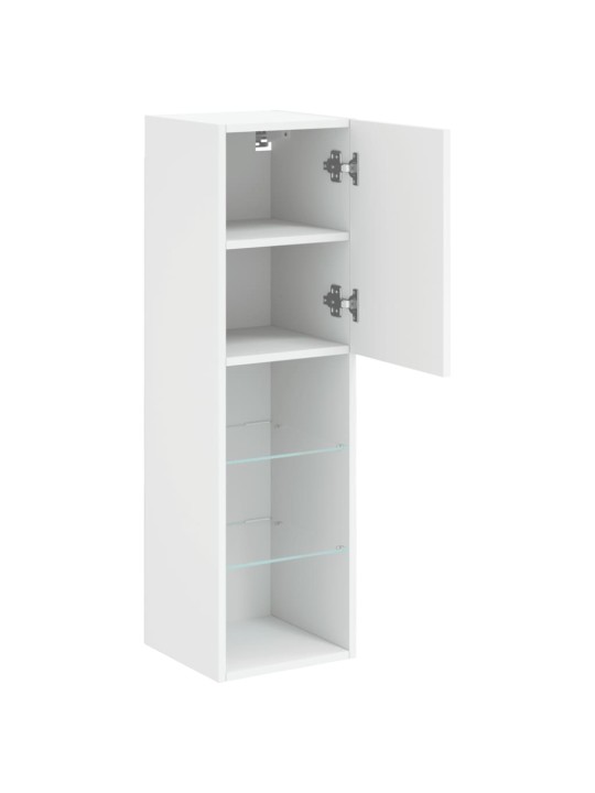 TV skříňky s LED osvětlením 2 ks bílé 30,5 x 30 x 102 cm
