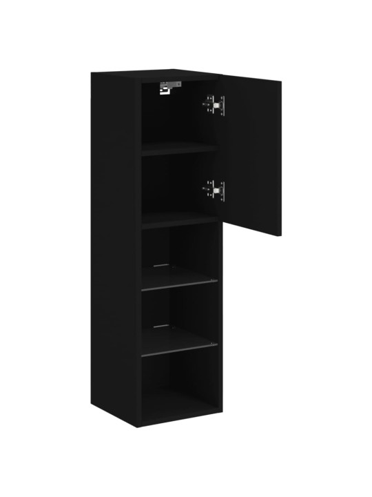 TV skříňka s LED osvětlením černá 30,5 x 30 x 102 cm