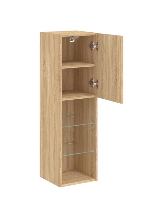 TV skříňka s LED osvětlením dub sonoma 30,5 x 30 x 102 cm