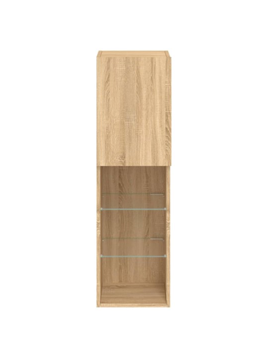 TV skříňka s LED osvětlením dub sonoma 30,5 x 30 x 102 cm