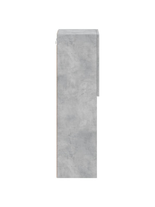 TV skříňka s LED osvětlením betonově šedá 30,5 x 30 x 102 cm