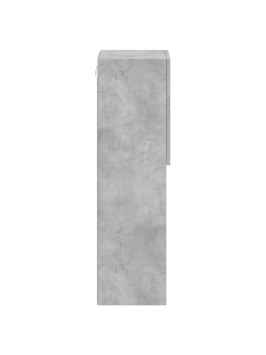 TV skříňky s LED osvětlením 2 ks betonově šedé 30,5x30x102 cm