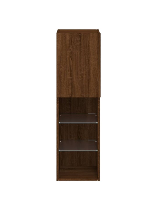 TV skříňka s LED osvětlením hnědý dub 30,5 x 30 x 102 cm