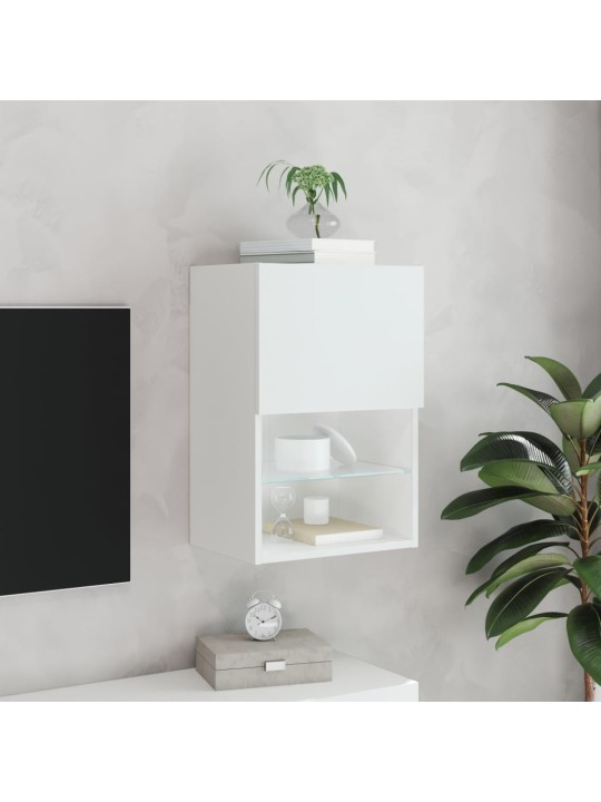 TV skříňka s LED osvětlením bílá 40,5 x 30 x 60 cm