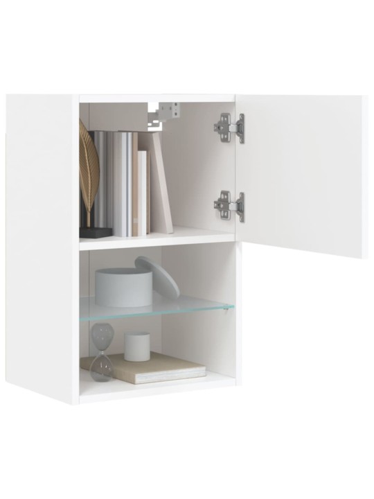 TV skříňka s LED osvětlením bílá 40,5 x 30 x 60 cm