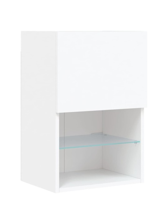 TV skříňka s LED osvětlením bílá 40,5 x 30 x 60 cm