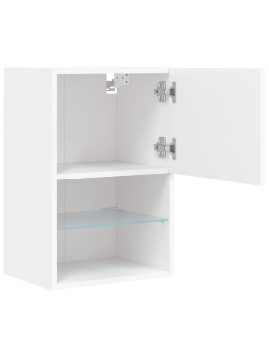 TV skříňka s LED osvětlením bílá 40,5 x 30 x 60 cm