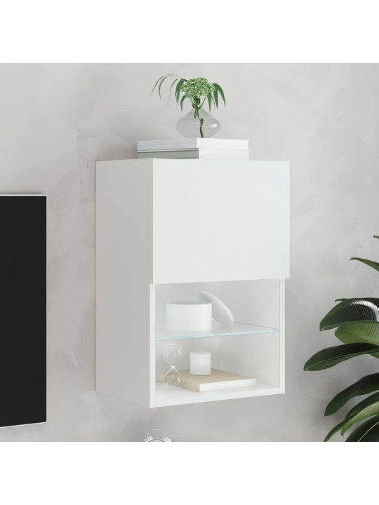 TV skříňka s LED osvětlením bílá 40,5 x 30 x 60 cm