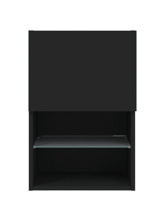 TV skříňka s LED osvětlením černá 40,5 x 30 x 60 cm
