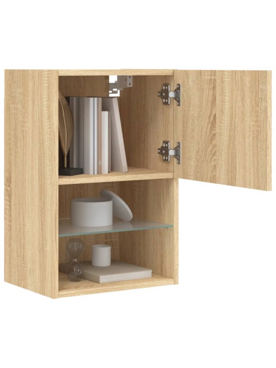 TV skříňka s LED osvětlením dub sonoma 40,5 x 30 x 60 cm