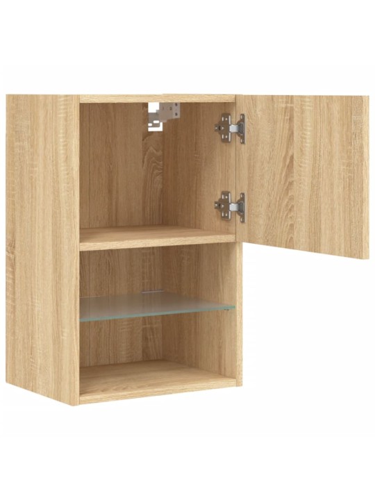 TV skříňka s LED osvětlením dub sonoma 40,5 x 30 x 60 cm
