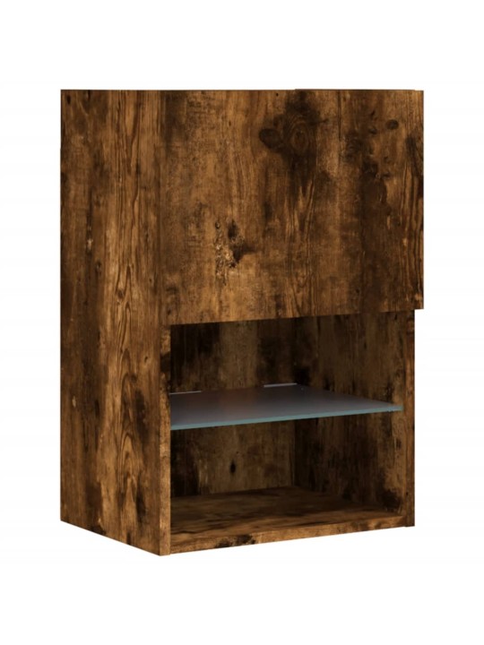 TV skříňka s LED osvětlením kouřový dub 40,5 x 30 x 60 cm