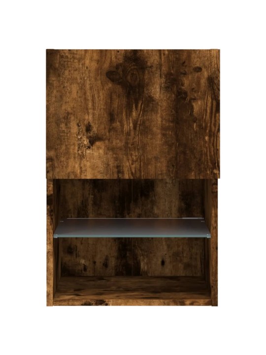 TV skříňka s LED osvětlením kouřový dub 40,5 x 30 x 60 cm