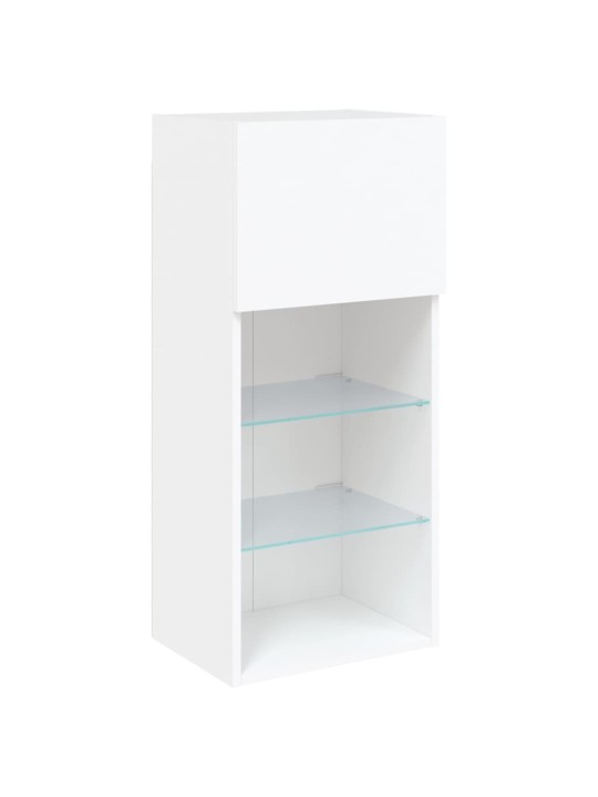 TV skříňka s LED osvětlením bílá 40,5 x 30 x 90 cm