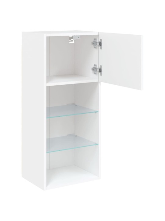 TV skříňka s LED osvětlením bílá 40,5 x 30 x 90 cm