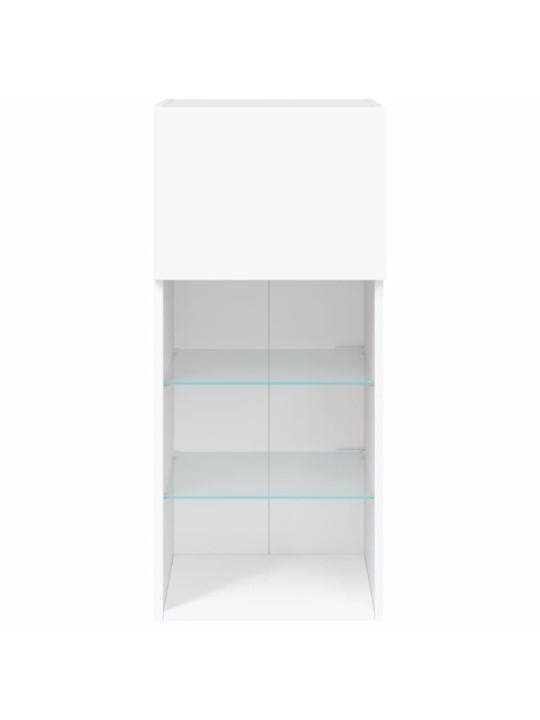 TV skříňka s LED osvětlením bílá 40,5 x 30 x 90 cm