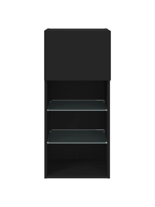 TV skříňka s LED osvětlením černá 40,5 x 30 x 90 cm