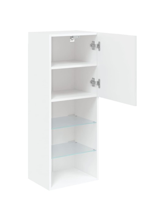 TV skříňka s LED osvětlením bílá 40,5 x 30 x 102 cm
