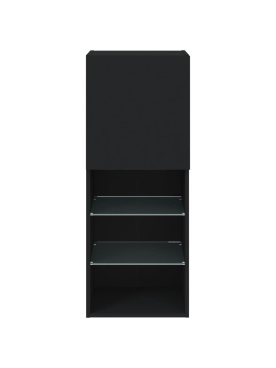 TV skříňka s LED osvětlením černá 40,5 x 30 x 102 cm