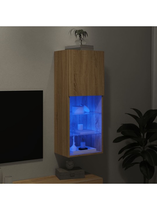 TV skříňka s LED osvětlením dub sonoma 40,5 x 30 x 102 cm