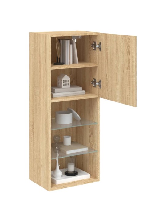 TV skříňka s LED osvětlením dub sonoma 40,5 x 30 x 102 cm