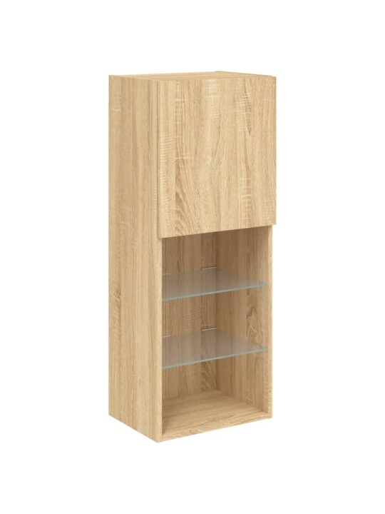 TV skříňka s LED osvětlením dub sonoma 40,5 x 30 x 102 cm