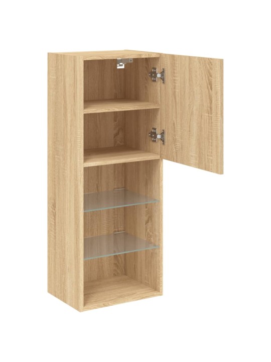 TV skříňka s LED osvětlením dub sonoma 40,5 x 30 x 102 cm