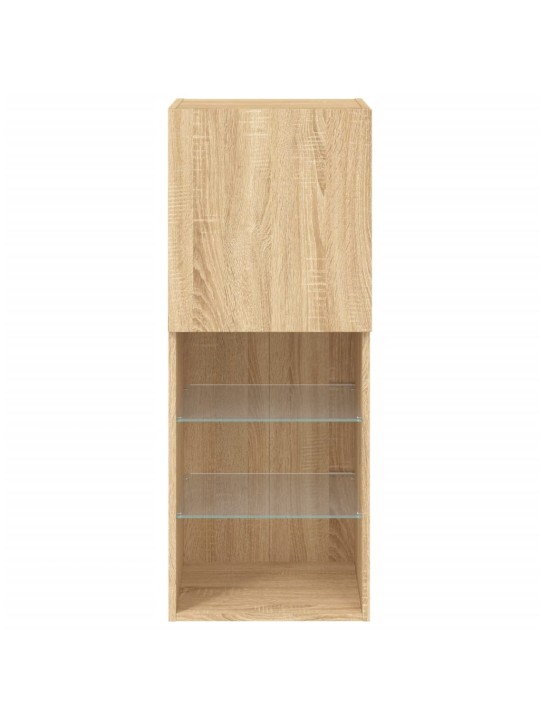TV skříňka s LED osvětlením dub sonoma 40,5 x 30 x 102 cm