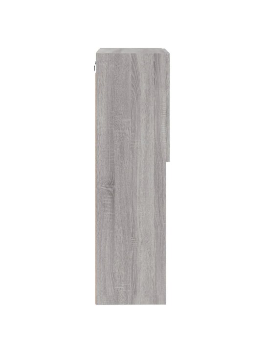 TV skříňka s LED osvětlením šedá sonoma 40,5 x 30 x 102 cm