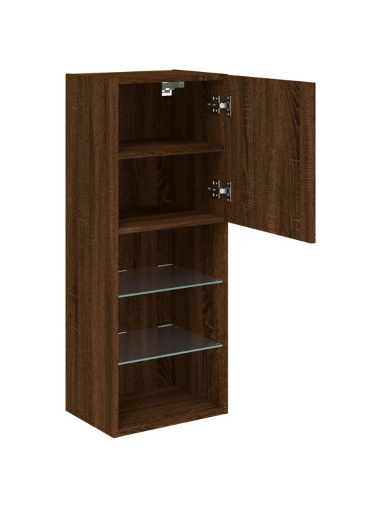 TV skříňka s LED osvětlením hnědý dub 40,5 x 30 x 102 cm