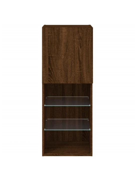 TV skříňka s LED osvětlením hnědý dub 40,5 x 30 x 102 cm