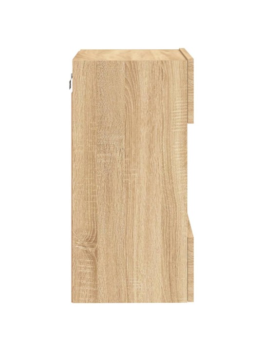 Nástěnná TV skříňka s LED osvětlením dub sonoma 40x30x60,5 cm