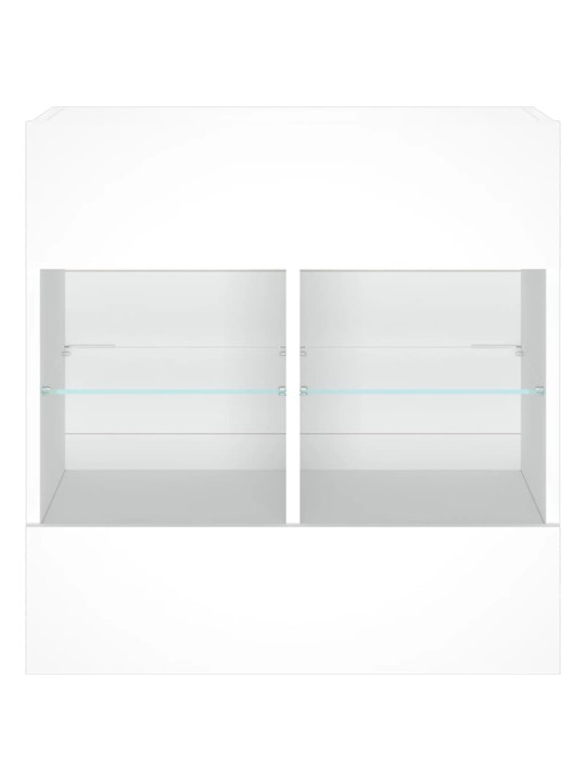 Nástěnná TV skříňka s LED osvětlením bílá 58,5 x 30 x 60,5 cm