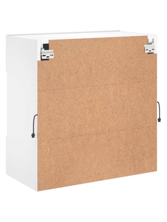 Nástěnná TV skříňka s LED osvětlením bílá 58,5 x 30 x 60,5 cm