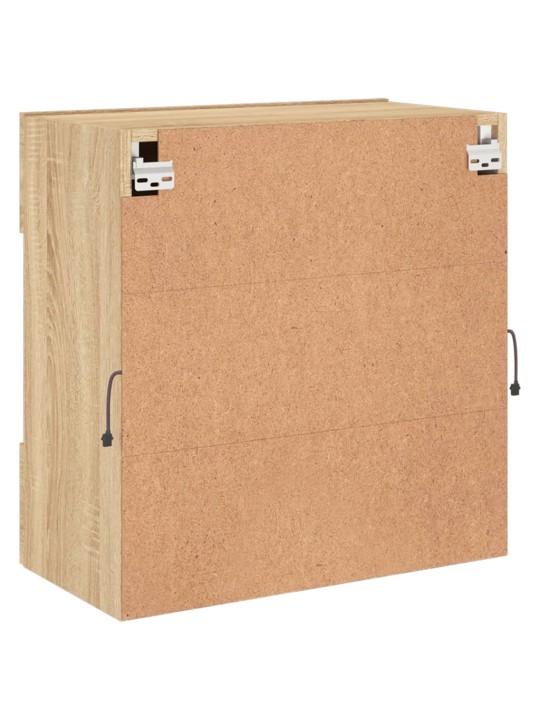Nástěnná TV skříňka s LED osvětlením dub sonoma 58,5x30x60,5 cm
