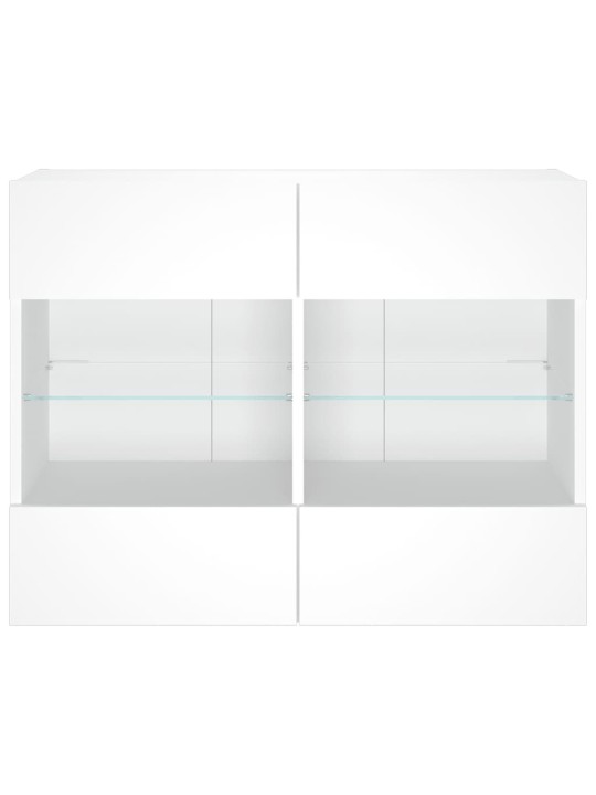 Nástěnná TV skříňka s LED osvětlením bílá 78,5 x 30 x 60,5 cm
