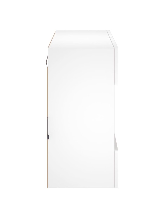 Nástěnná TV skříňka s LED osvětlením bílá 78,5 x 30 x 60,5 cm