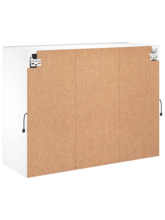 Nástěnná TV skříňka s LED osvětlením bílá 78,5 x 30 x 60,5 cm