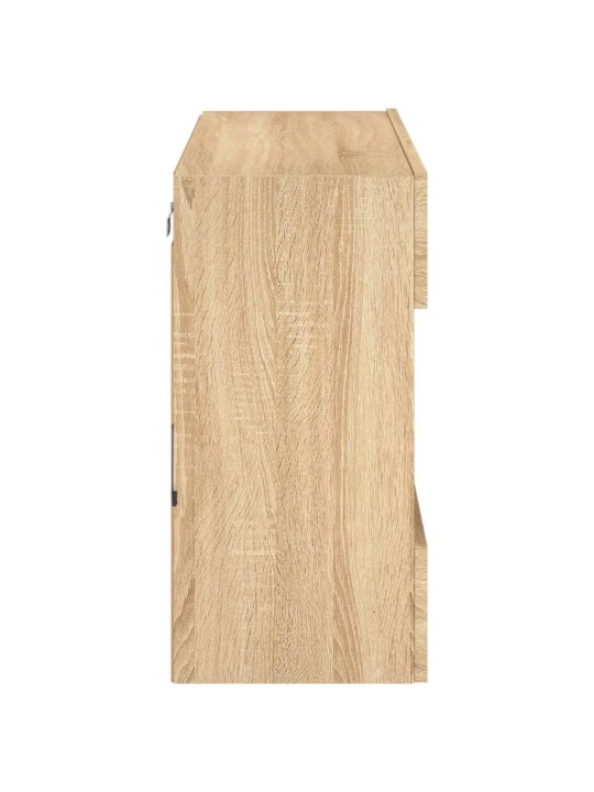 Nástěnná TV skříňka s LED osvětlením dub sonoma 78,5x30x60,5 cm