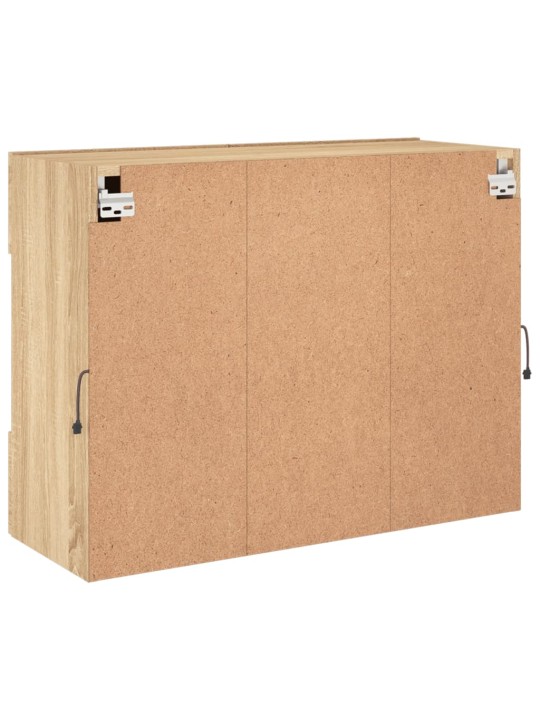 Nástěnná TV skříňka s LED osvětlením dub sonoma 78,5x30x60,5 cm