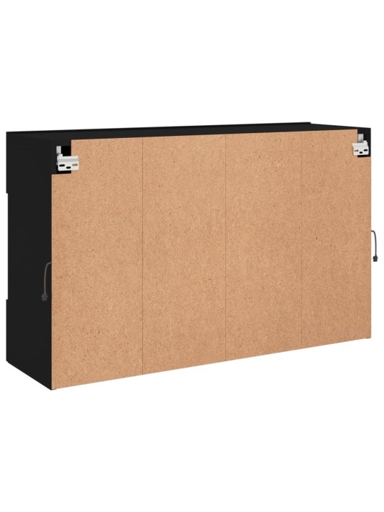 Nástěnná TV skříňka s LED osvětlením černá 98,5 x 30 x 60,5 cm