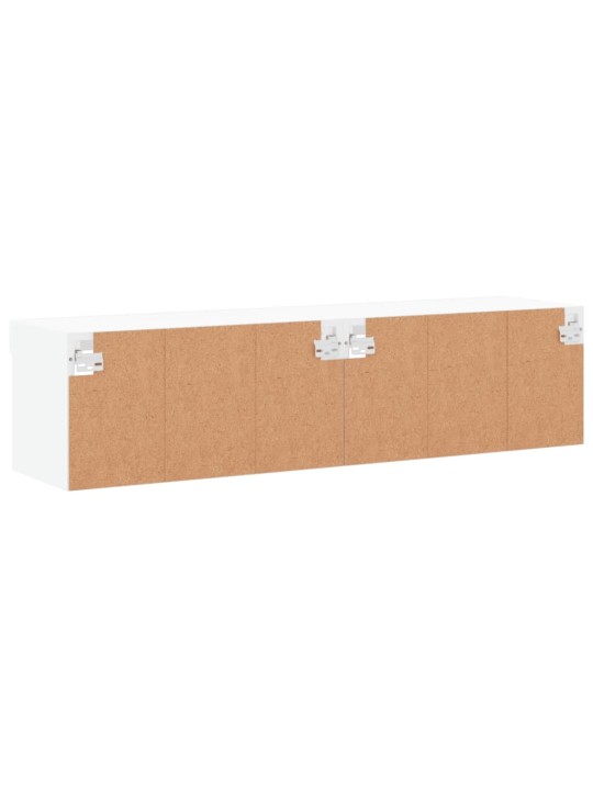 TV skříňky s LED osvětlením 2 ks bílé 60 x 30 x 30 cm