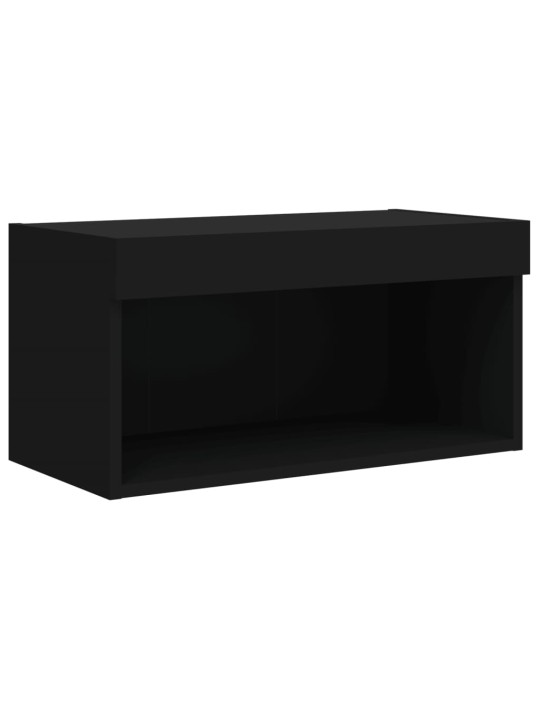 TV skříňka s LED osvětlením černá 60 x 30 x 30 cm