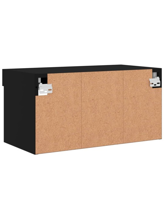 TV skříňka s LED osvětlením černá 60 x 30 x 30 cm