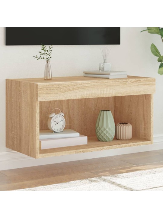 TV skříňka s LED osvětlením dub sonoma 60 x 30 x 30 cm