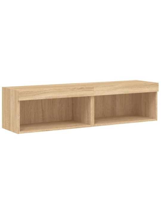 TV skříňky s LED osvětlením 2 ks dub sonoma 60 x 30 x 30 cm